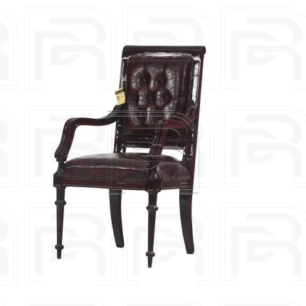 صندلی کنفرانس پایه ثابت خراطی دسته دار