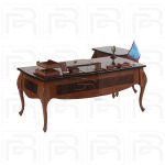 میز-مدیریتی-معرق-بغل-خم-لوکس